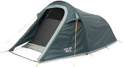Vango Soul 200 Camping Tent Tunnel Blue 4 Seasons for 2 People 270x130x95cm Deep Blue