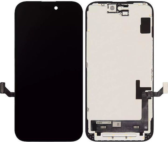 NetOne Οθόνη με Μηχανισμό Αφής για iPhone 15 (Μαύρο)