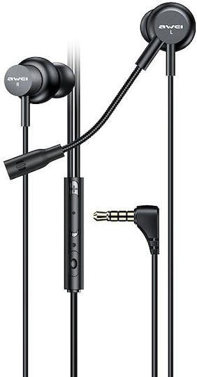 Awei ES-180i In-ear Handsfree Ακουστικά με Βύσμα 3.5mm Μαύρο