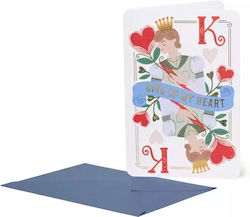 "king Greeting Card 17cm