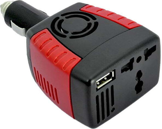 Invertor Auto Modificat Sine Wave 150W pentru Convertirea 12V DC în 220V AC cu 1xUSB