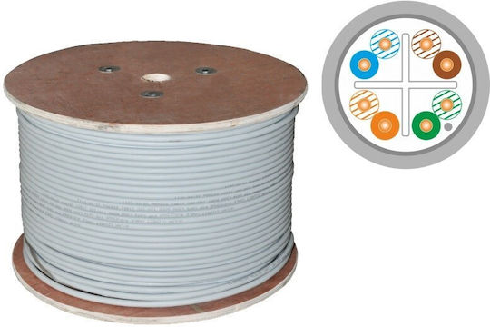 Q-Lantec U/UTP Cat.6 (Gigabit) Netzwerkkabel Ethernet 305m Grau