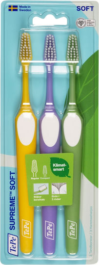 TePe Supreme Manual Toothbrush Soft 3pcs