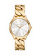 Michael Kors Slim Γυναικείο Ρολόι 38mm Χρονογράφος Μπαταρίας με Χρυσό Μεταλλικό Μπρασελέ