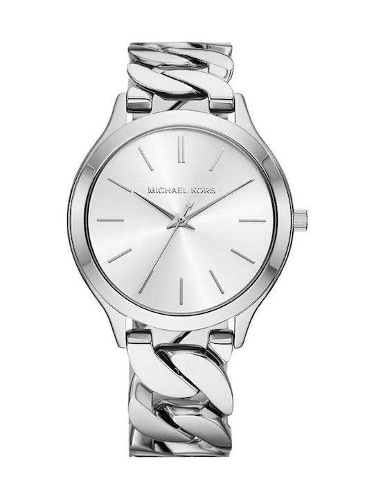 Michael Kors Runway Women's Watch Chronograph with Silver Metal Bracelet