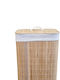 keleman Wicker Laundry Basket with Cap 36x25x55cm