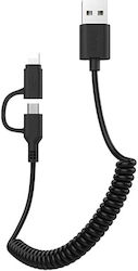 Awei USB-A la Cablu Lightning Negru 1m (T888209)