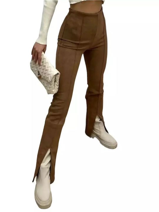 Volumex Women's Fabric Trousers Brown