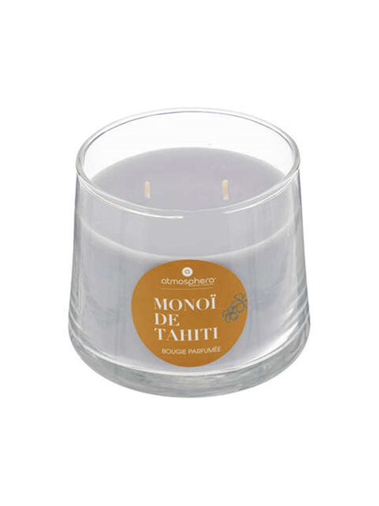 Atmosphera Scented Candle Jar with Scent Monoi Gray 300gr 1pcs