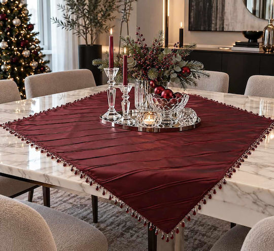 Linea Home Kariert Burgundisch 100x100cm
