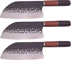 Messer Braun mit Klinge aus Rostfreier Stahl