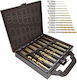 Set of 100 Drills HSS with Cylindrical Shank for Metal