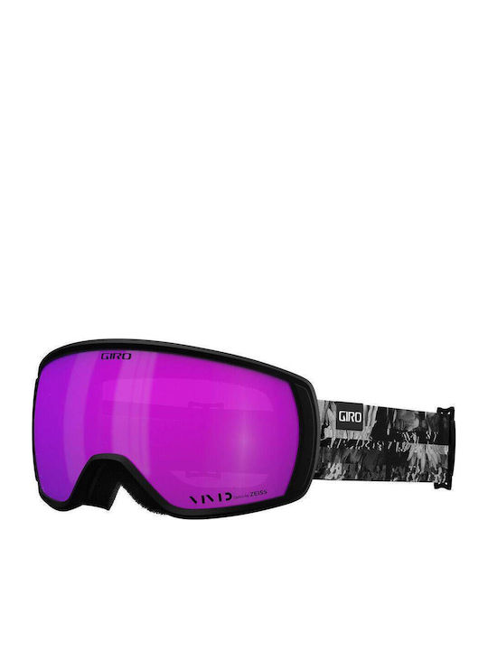 Giro Ski- & Snowboardbrille Erwachsene Schwarz mit Linse in Lila Farbe