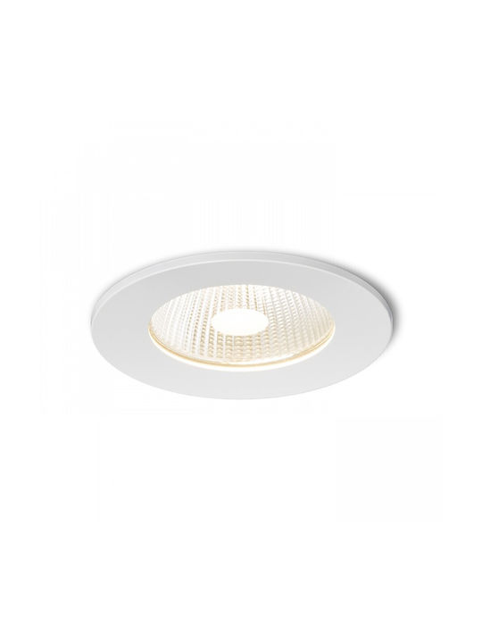 Rendl Light Studio Amiga R Dimm Στεγανό Σποτ Οροφής Εξωτερικού Χώρου με Ενσωματωμένο LED σε Λευκό Χρώμα R10565
