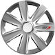 Versaco Car Hubcap Set Gtx Carbon 14" 4pcs Silver