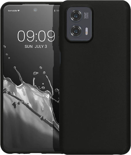 KWmobile Matte Back Cover Silicone 1.3mm Black (Moto G73)
