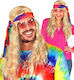 Karnevalsperücke Hippie Afro Blond