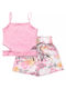 Εβίτα Kinder Set mit Shorts Sommer 2Stück Pink