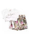 Εβίτα Kids Set with Shorts Summer 2pcs white