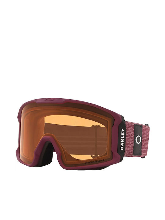 Oakley Line Miner Masca de schi și snowboard Pentru adulți Violet cu Lentilă în culoarea Violet
