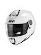 Givi X27 Flip-Up Helmet with Pinlock and Sun Visor ECE 22.06 1590gr Solid White