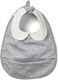 Elodie Details Bib Fabric with Hoop & Loop Fastener & Pocket Gray for 3 m+
