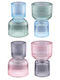 Atmosphera Candle Holder Glass 10.5x16x16cm 1pcs
