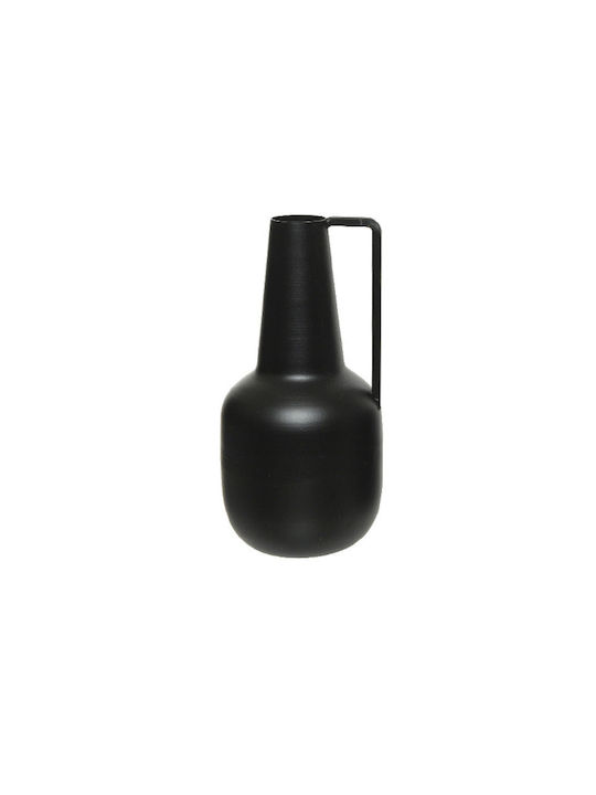 Decorative Vase Metallic Black 9x9x20cm 1pcs