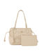 FRNC Damen Tasche Schulter Beige