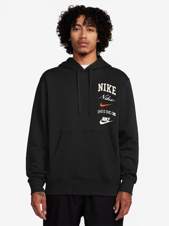 Nike M Nk Club Herren Sweatshirt mit Kapuze black