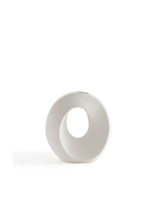 La Redoute Interieurs Διακοσμητικό Βάζο Keramik Weiß 16x16cm 1Stück