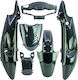 Suzuki Motorcycle Plastic Set for Suzuki FX 125 Green 6pcs