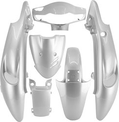 Suzuki Motorrad Kunststoff-Set für Suzuki FX 125 Silber 6Stück Suzuki Motorrad Kunststoff-Set für Suzuki FX 125 Silber 6Stück