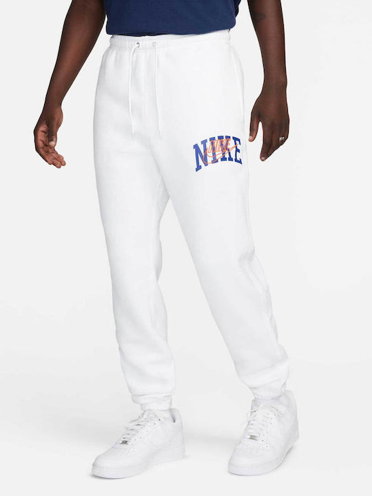 Nike Men's Sweatpants with Rubber WHITE