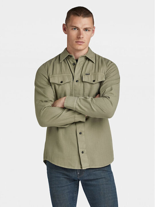 G-Star Raw Marine Langärmlig Jeans Hemd Green