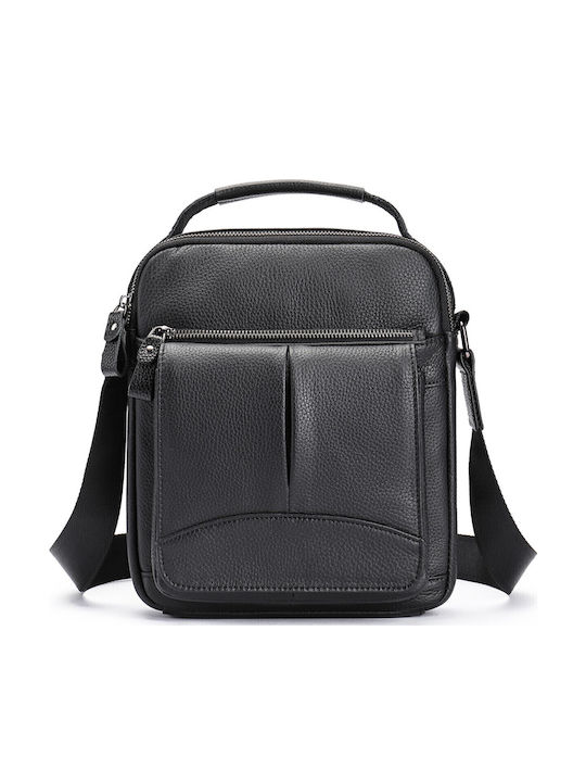 Leather Men's Bag Shoulder / Crossbody Black