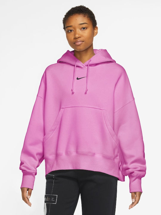 Nike Women's Hooded Fleece Sweatshirt Pink