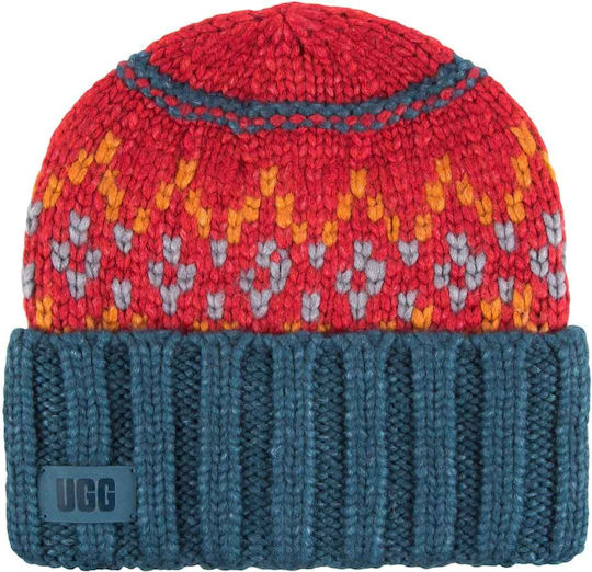 Beanie Unisex Beanie Knitted in Burgundy color