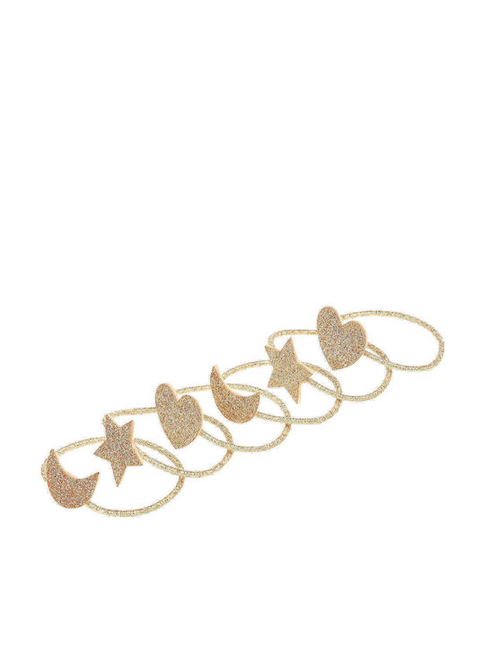 Souza For Kids Elastic Copii Auriu 6buc 106838