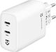 Tactical Ladegerät ohne Kabel mit 2 USB-C Anschlüsse 40W Weißs (Base Plug Dual)