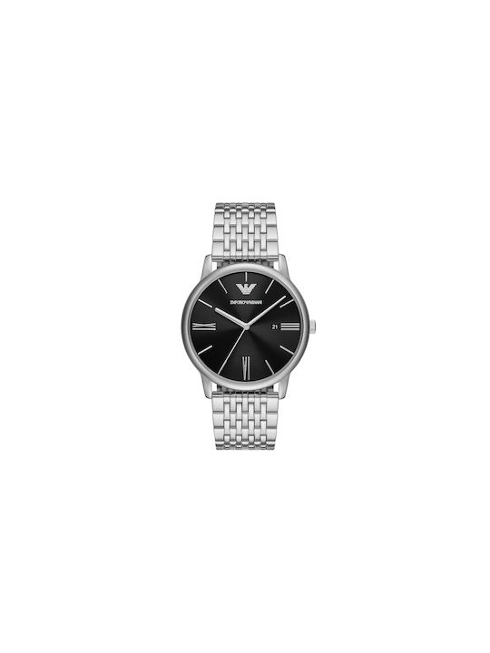 Emporio Armani Watch Battery with Gray Metal Bracelet