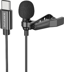 Borofone BFK11 Elegant Type-C Wired Lapel Microphone