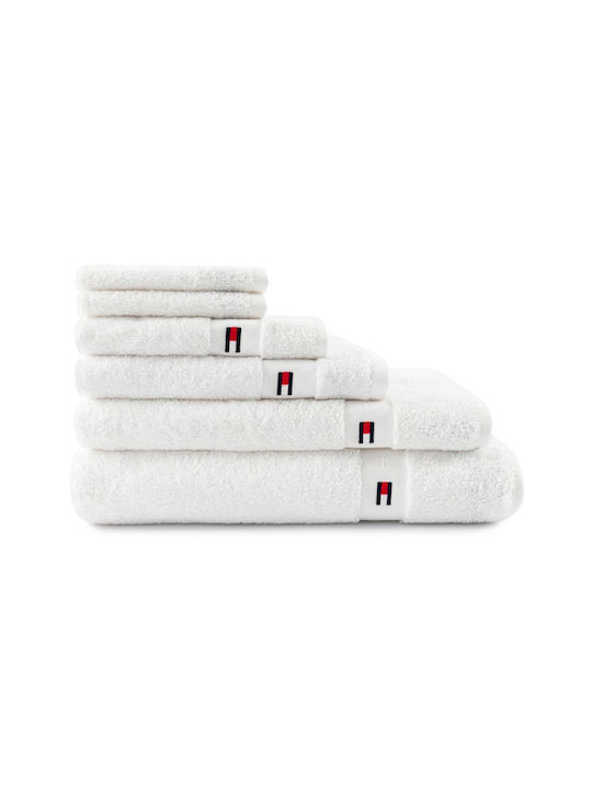Tommy Hilfiger 2pc Bath Towel Set Legend White