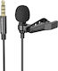 Borofone BFK11 Elegant Microphone 3.5mm Πέτου, Clip On for Vocals
