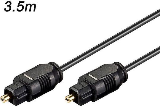 Toslink Оптичен аудио кабел TOS мъж - TOS мъж Черен 3.5м (105843)