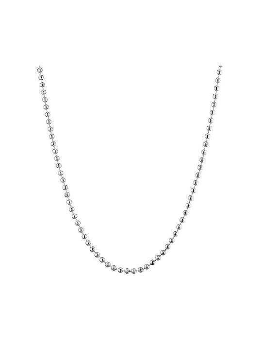 Verorama Chain Neck from Steel Thin Thickness 2.1mm and Length 60cm