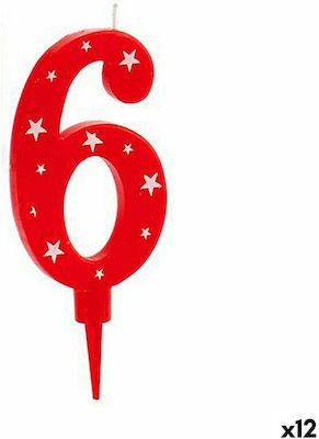 Birthday Candle Number "6" 12pcs S3624798