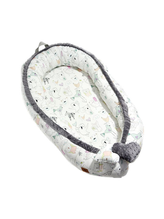 Lanila Baby Nestkissen Tender Friends Grey