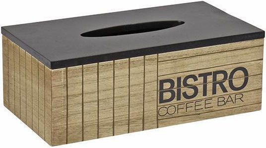 Zaros Wooden Tissue Holder Bistro Beige 25x13.5x9cm KZ292