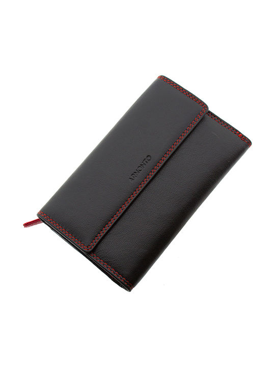 Armodo Large Leather Women's Wallet with RFID Black